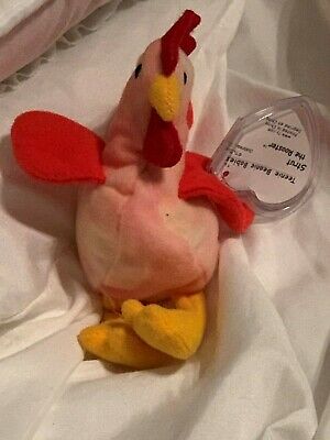 1999 TY TEENIE BEANIE BABIES STRUT THE ROOSTER #7 McDONALD'S TOY