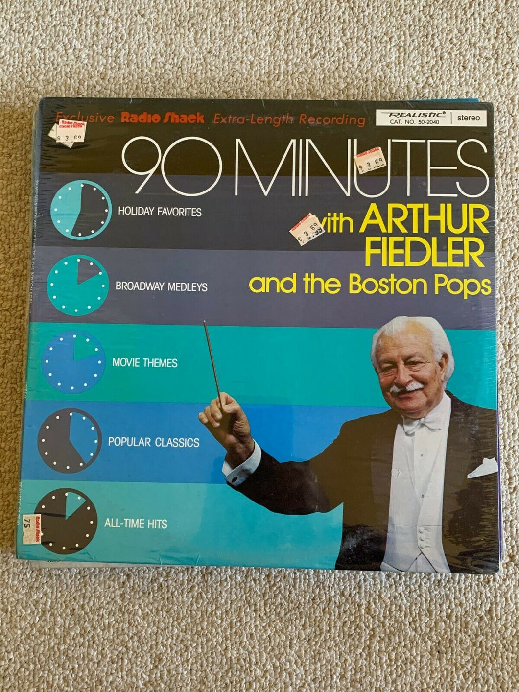 90 Minutes with Arthur Fiedler and the Boston Pops Record Vinyl LP New and Seale