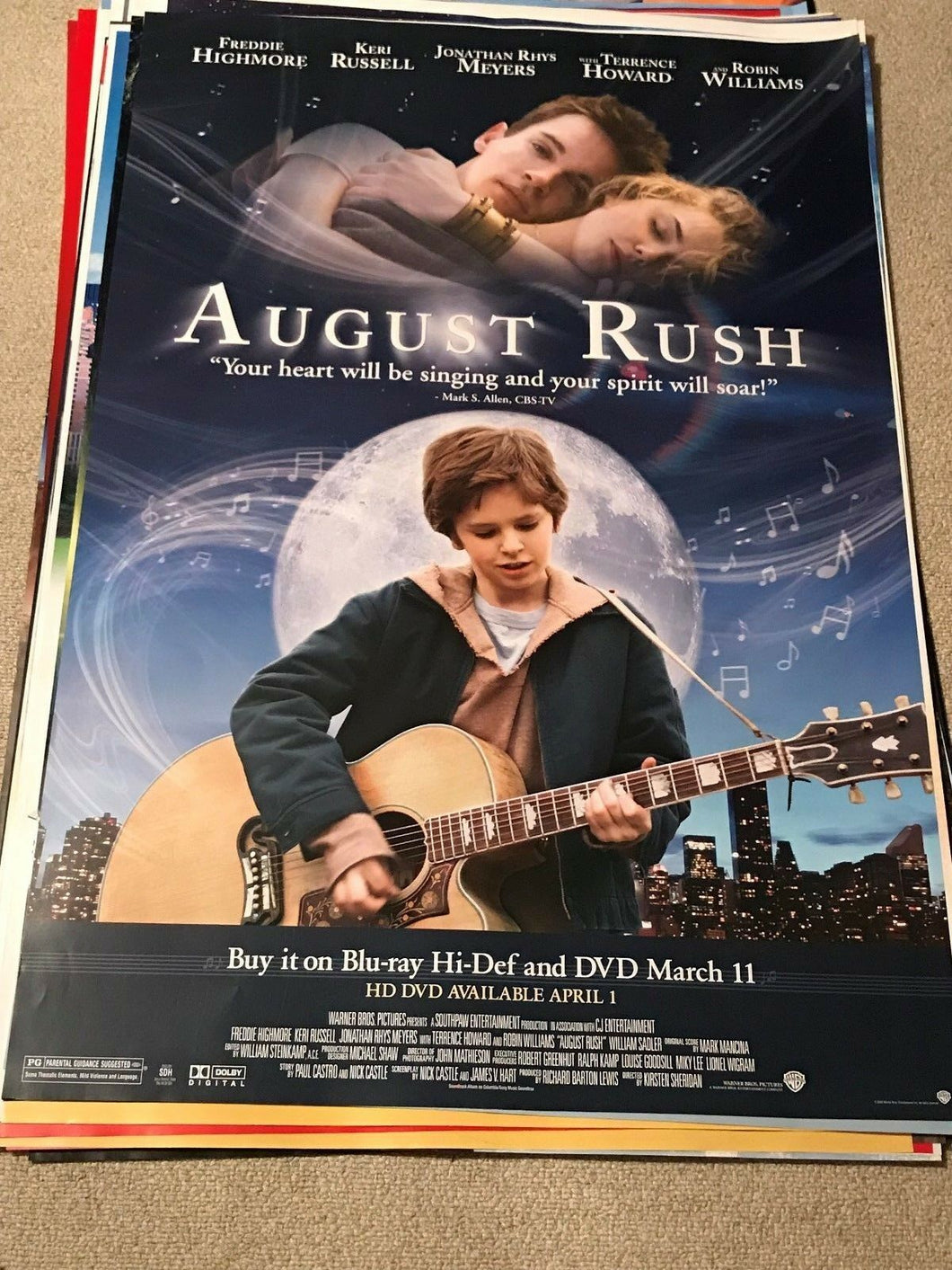 AUGUST RUSH POSTER 27 X 40 B3 NEW