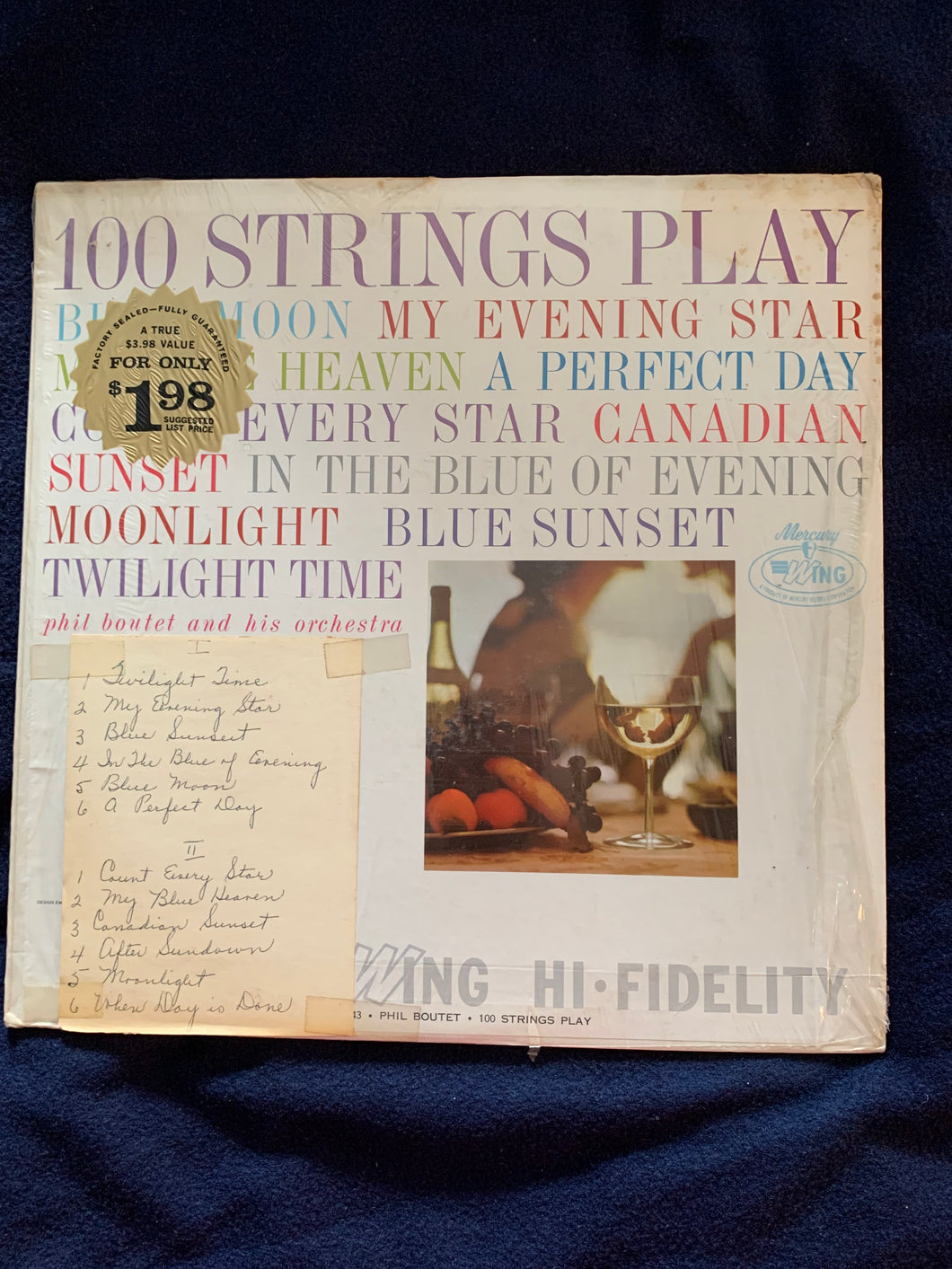 100 Strings Play LP Record Vinyl